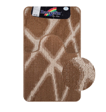 Коврики для ванной комнаты CАНАКС Cross-Loop (2шт) 50х80см 50х40см клетка коричневый 00855