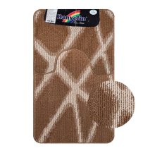 Коврики для ванной комнаты CАНАКС Cross-Loop (2шт) 50х80см 50х40см клетка коричневый 00855