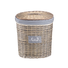 Корзина для белья овальная 49х36х55см "Лен" EW-18L