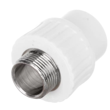 Муфта полипропиленовая комбинированная D25-1/2 наружная резьба Vekplast