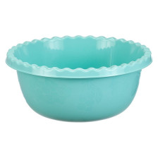 Миска пластмассовая 3,0 л круглая, аквамарин М1312