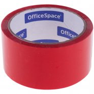 Скотч упаковочный 48 мм х 40 м OfficeSpace красная 45 мкм