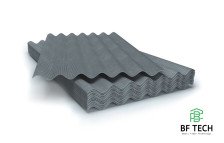 Шифер BF Tech 7 волн (1750х980х5,2 мм) СТО