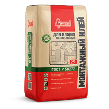 Клей монтажный для блоков (25кг) Старатели