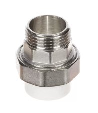 Муфта полипропиленовая разъёмная D40-1 наружная резьба Vekplast