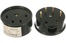 Разъем РШ/ВШ 32А 380В открытой установки черный UNIVersal 1233