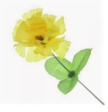 Цветок искуственный Гвоздика желтая 30см 992-452