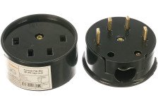 Разъем РШ/ВШ 32А 380В открытой установки черный UNIVersal 1233