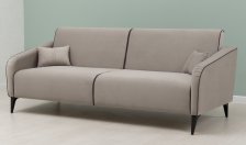 Диван-кровать Ноэль Арт ТД449 (Velutto 08 светлый кварцевый серый/Velutto 19 темно-серый)