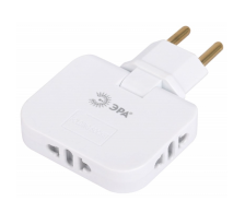 Тройник поворотный SPF-3FL 10A 2,2кВт б/з белый