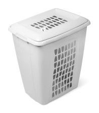 Корзина для белья 60л Молетта С702СЕР светло-серая