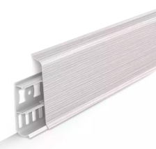 Плинтус Идеал Деконика с кабель-каналом ясень бьянко 2,2 м 85 мм