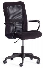 Кресло Staff флок/ткань, черный, 35/W-11