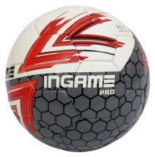 Мяч футбольный Ingame Pro №4, красно-серый IFB-119