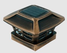 Фонарь-крышка для столба ограждения 100x100 T-DECKS бронза