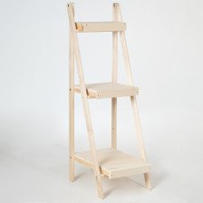 Стеллаж 40х50х120см три полки деревянный 1857158