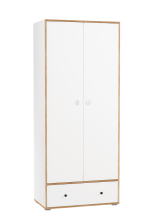 Шкаф для одежды Вуди 13.138 Белый/Дуб золотой