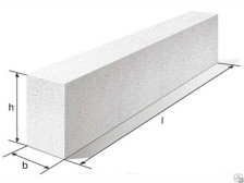 Перемычка газосиликатная 10х25х150 Poritep