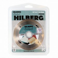 Диск алмазный 125х22,23х0,8х7 керамогранит керамическая плитка Hilberg Scalpel HM008