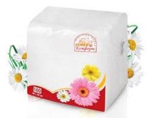 Салфетки Семья и Комфорт 100л 24х24 1 слой с рисунком в ассортименте