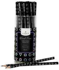 Карандаш ч/гр HB LOREX WOOD FREE MINDBENDING заточенный трехгранный