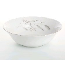 Салатник 23 см круглый Constance Серебряные колосья,отводка платина P1650682JQZ7603100