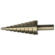 Сверло по металлу ступенчатое HSS 9 ступеней (4-20мм) FIT 36395