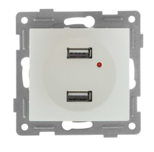 Розетка USB 2-м скрытой установки С11USB2-028 жемчуг