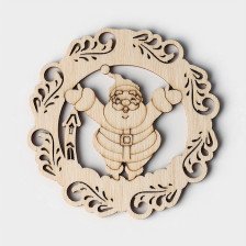 Подставка под кружку Дед Мороз 9х9 см 10059102