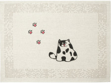 Полотенце полулен рис 1020 цв 1 Коты 1 46х60 Орша