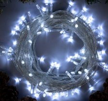 Гирлянда"НИТЬ" внутренняя 10 м Нить Силикон LED-50-220V 8р БЕЛЫЙ 3556780