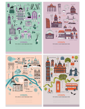 Тетрадь-словарик 48 л А6 BG для записи иностранных слов Go travel