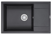 Мойка 780х500 искусственный камень черный GR-7805