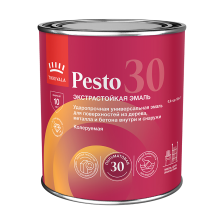 Эмаль алкидная Pesto 30 А полуматовая (0,9л) TIKKURILA / TIKKIVALA