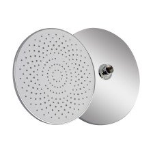 Лейка душевая GFmark тропический душ, круглая, d=250мм, пластик, хром/белая 6242