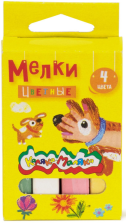 Мелки цветные 4 шт Каляка-Маляка 