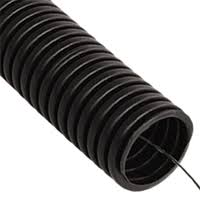 Труба гофрированная 20 с тросом (1бухта 100м) ПНД черная