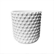 Кашпо керамический с поддоном Цилиндр №2 Драже Жемчуг 1,82л