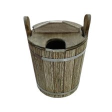 Запарник 9л липа пластиковая вставка "Старина" с крышкой (С)