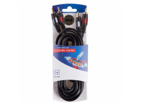 Шнур 2RCA - 2RCA, 3м, Gold 06-3044