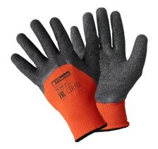Перчатки "МОНТАЖНИК ПЛЮС", полиэстер текстурированное латексное покрытие в и/у 10(XL), Fiberon