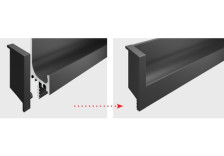 Заглушка боковая ZnAl GOLA BALANCE RZ103.02BL черный матовый