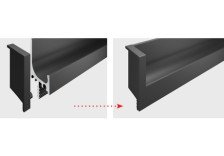 Заглушка боковая ZnAl GOLA BALANCE RZ103.02BL черный матовый