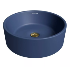 Раковина накладная GR-3013BLM синяя матовая (41х41х15)