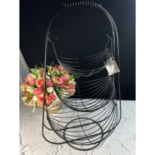 Фруктовница 3-ярусная 55см LENARDI металл черный 401-047