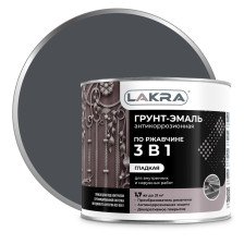 Грунт-эмаль по ржавчине графит RAL 7024 (1,7кг) Лакра