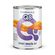 Грунт-эмаль 3 в 1 по ржавчине красная (0,9кг) Formula Q8