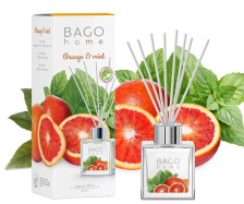 Диффузор ароматический в коробке Апельсин с мятой 50 мл Ориджиналс BAGO HOME