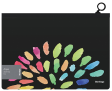 Папка-конверт на молнии А4 180мкм Berlingo Aqua с рисунком