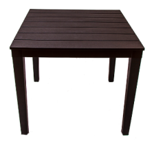 Стол пластм квад Прованс арт 3724-МТ003, шоколад